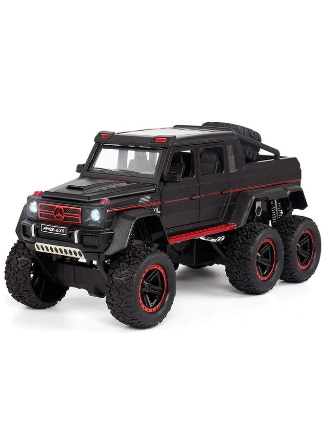 Bluebell Black Exclusive Alloy Metal Pull Back Die-cast Car 1:22 Big 6X6 AMG Benz G63 Off Road Toy CAR Diecast Metal Pullback Toy car with Openable 5 Doors, Light Music Boys Gifts Toys.
