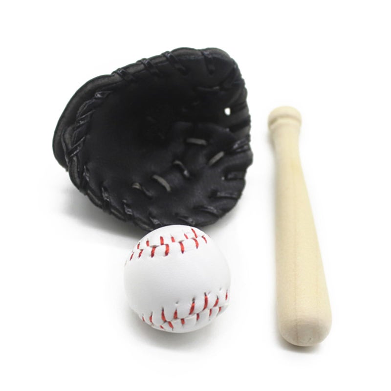 Black Baseball Bat And Glove Set Newborn Photography Props Baby Studio Accessories - Image 2