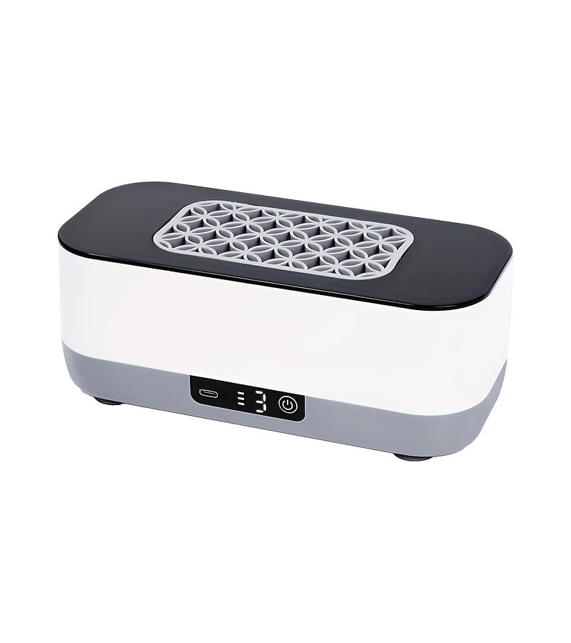 Ultrasonic Cleaner 3 In 1 Rechargeable Device For Makeup Brushes Glasses And Jewelry With Blue Light Adjustable Speed 360 Degree Vibration And Drying Tray - Image 2