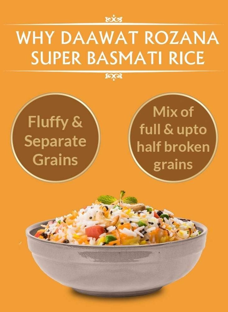 Daawat Rozana Super Basmati Rice 5kg - Image 4