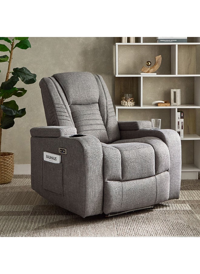 Home Box Jamaica Side Pocket Fabric Armchair Recliner with Colour Changing LED and Arm Storage 90 x 99 x 86 cm  - Image 1