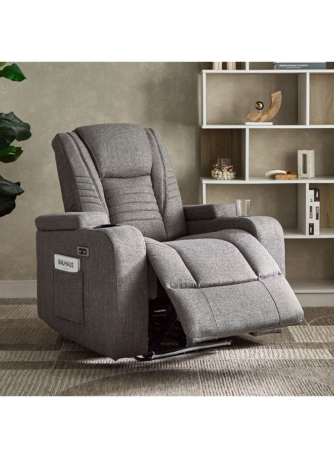 Home Box Jamaica Side Pocket Fabric Armchair Recliner with Colour Changing LED and Arm Storage 90 x 99 x 86 cm  - Image 2