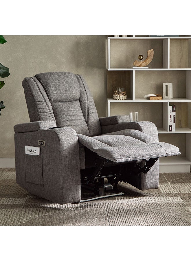 Home Box Jamaica Side Pocket Fabric Armchair Recliner with Colour Changing LED and Arm Storage 90 x 99 x 86 cm  - Image 3