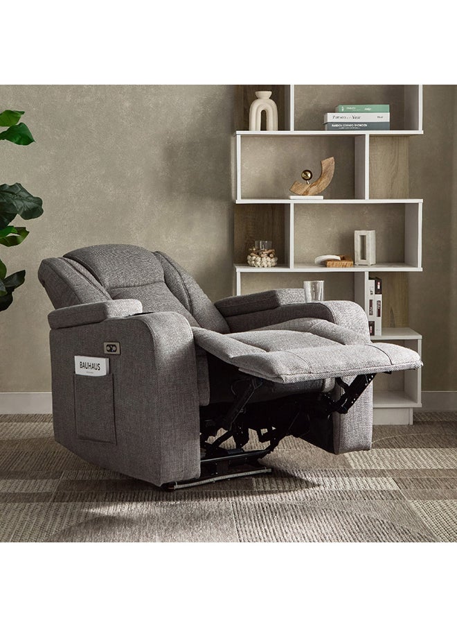 Home Box Jamaica Side Pocket Fabric Armchair Recliner with Colour Changing LED and Arm Storage 90 x 99 x 86 cm  - Image 4