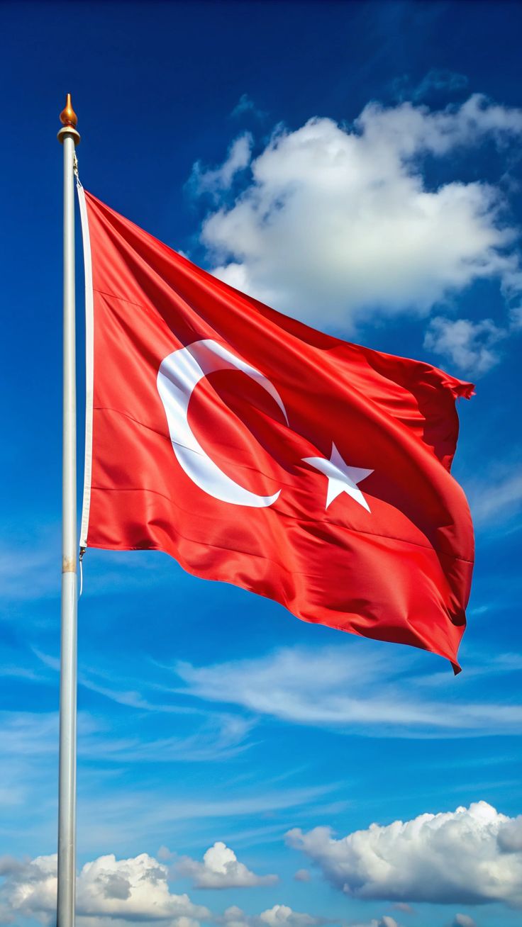 ARS Turkey Flag - Heavy-Duty 210D Satin, Turkey Flag for Outdoor/Indoor, Fade Resistant, Flag Day, And Home-Polyester, Sport Day, FIFA World Cup-Size-70X130cm - Image 5