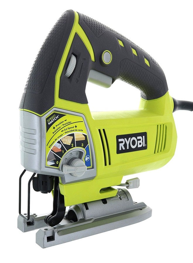 ريوبي منشار كهربائي مداري Ryobi JS481LG بسلك 4.8 أمبير وسرعة متغيرة وساق على شكل حرف T مع نظام إضاءة LED مدمج - Image 1