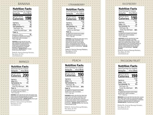 Finest Call Premium Fruit Puree Drink Mix 1 Liter Bottles 338 Fl Oz Variety Pack of 6 - Image 5