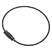PATIKIL 6 Inch Length Wire Keychain Cable 5 Pack Titanium Steel Key Ring Loop for Outdoor Hiking Sport Black - Image 2
