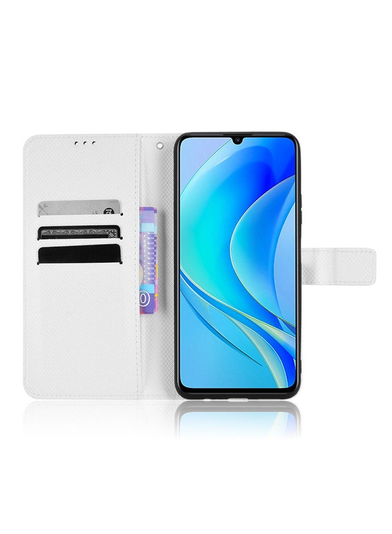 Nova Y70/Nova Y70 Plus/Nova Y71 4G Leather Stand Wallet Flip Case Cover Magnetic Phone Shell Wallet Phone Anti-Fingerprint Anti-Scratch and Anti-Drop Protection Back Cover with Card Slots  - Image 4