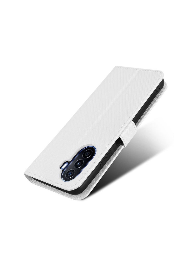 Nova Y70/Nova Y70 Plus/Nova Y71 4G Leather Stand Wallet Flip Case Cover Magnetic Phone Shell Wallet Phone Anti-Fingerprint Anti-Scratch and Anti-Drop Protection Back Cover with Card Slots  - Image 2