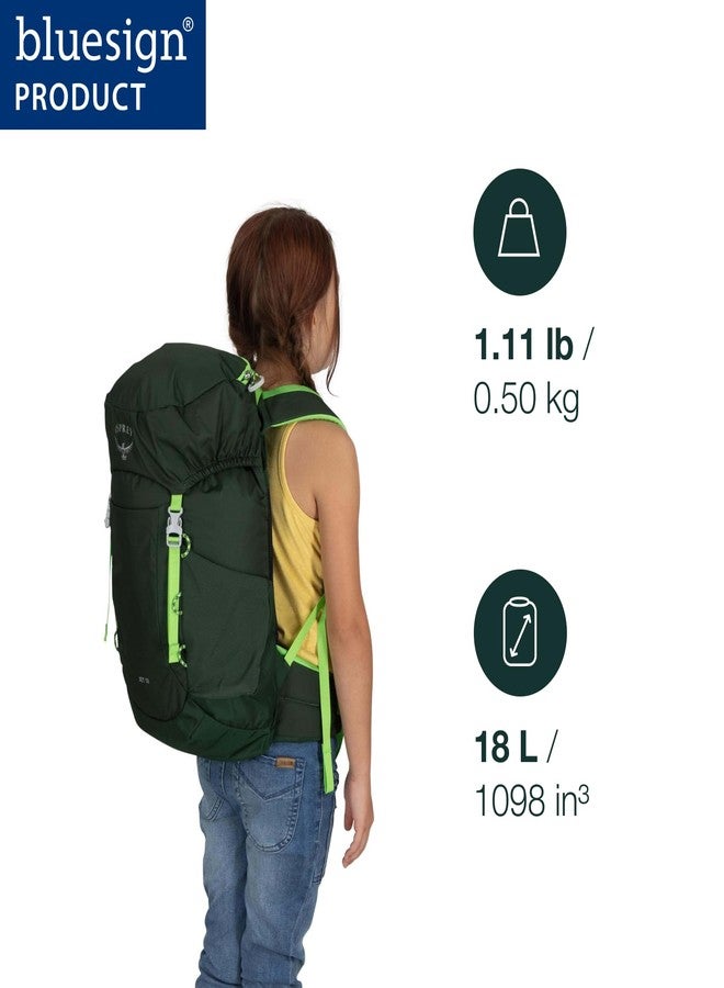 Osprey Jet 18L Kid's Hiking Backpack, Green Canopy, Green Canopy, One Size, Hiking Backpack - Image 2