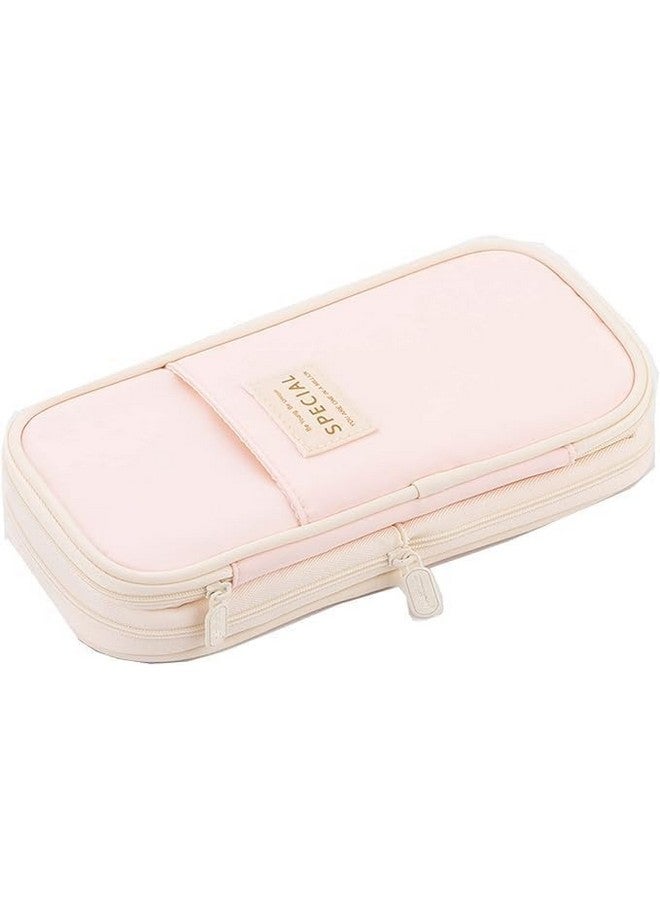 DROPOSALE Big Pouch Pen Keep Your Writing Essentials Organized and Visible Best for Student Exams Pack of 1 (Big Pink) - Image 1