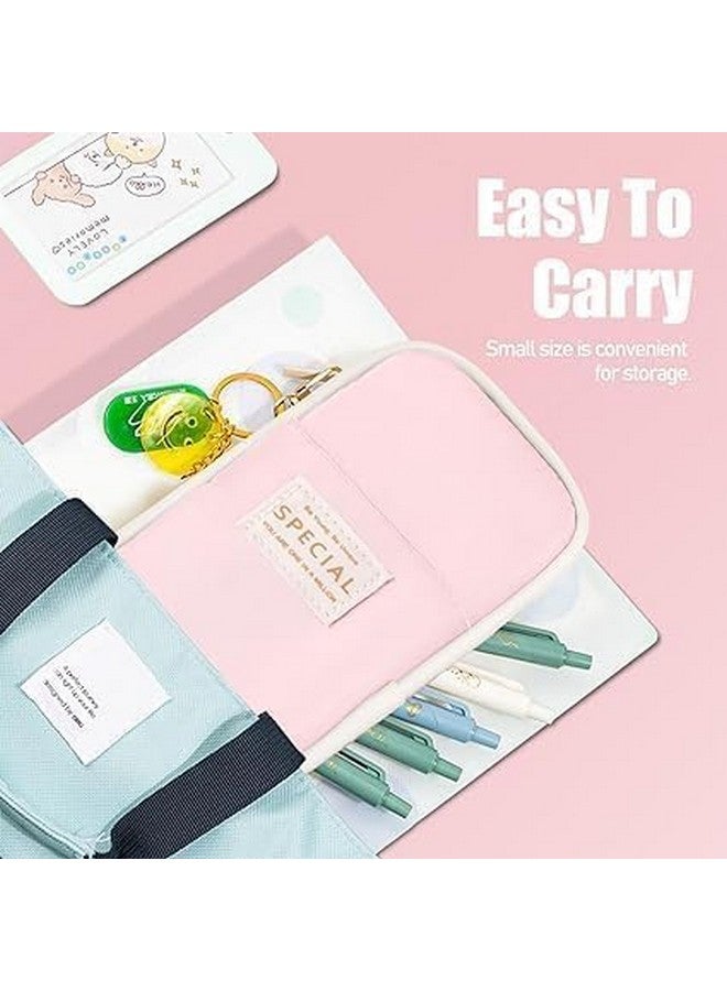 DROPOSALE Big Pouch Pen Keep Your Writing Essentials Organized and Visible Best for Student Exams Pack of 1 (Big Pink) - Image 5