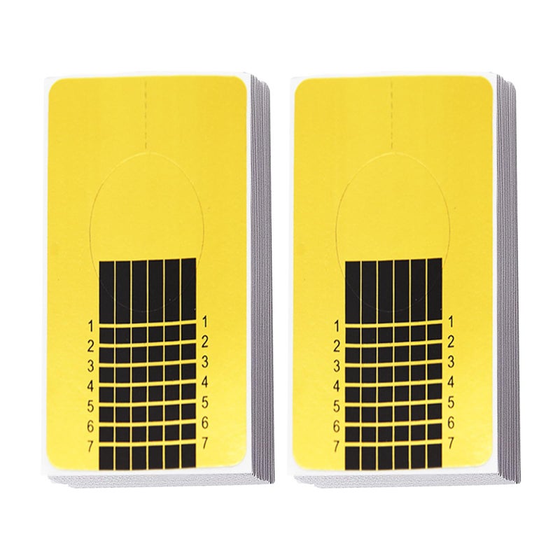 Namgznso Gold Horseshoe Polygel Nail Forms - 500 PCS, Acrylic & Gel Nails Art Guide Sticker for DIY Manicure Design - Image 1