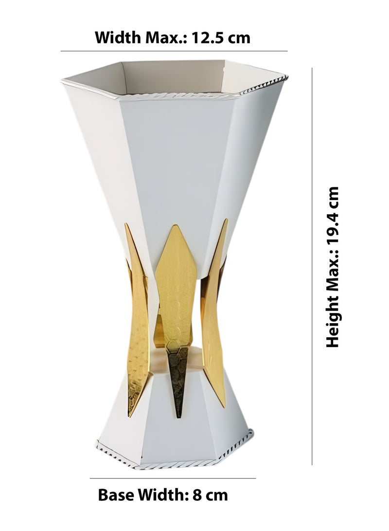 Luxury Geometric Hourglass Incense Burner for Bakhoor and Oud - LC-604S - Image 3