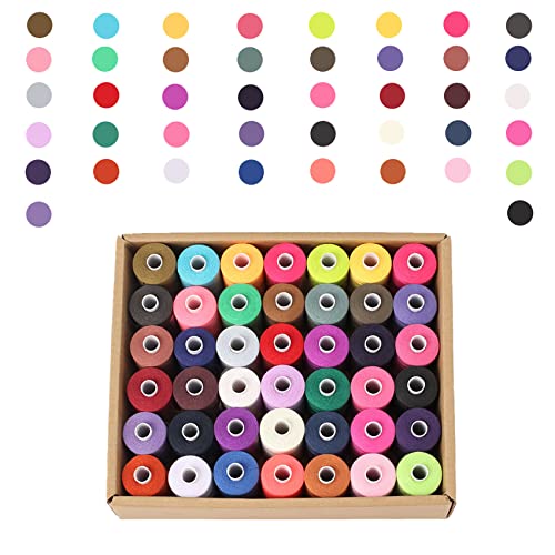 Simthread All Purpose Sewing Thread, 42 Spool Assorted 1000 Yards Polyester Threads for Sewing, Handy Polyester Sewing Threads for Sewing Machine - 42 Colors - Image 4