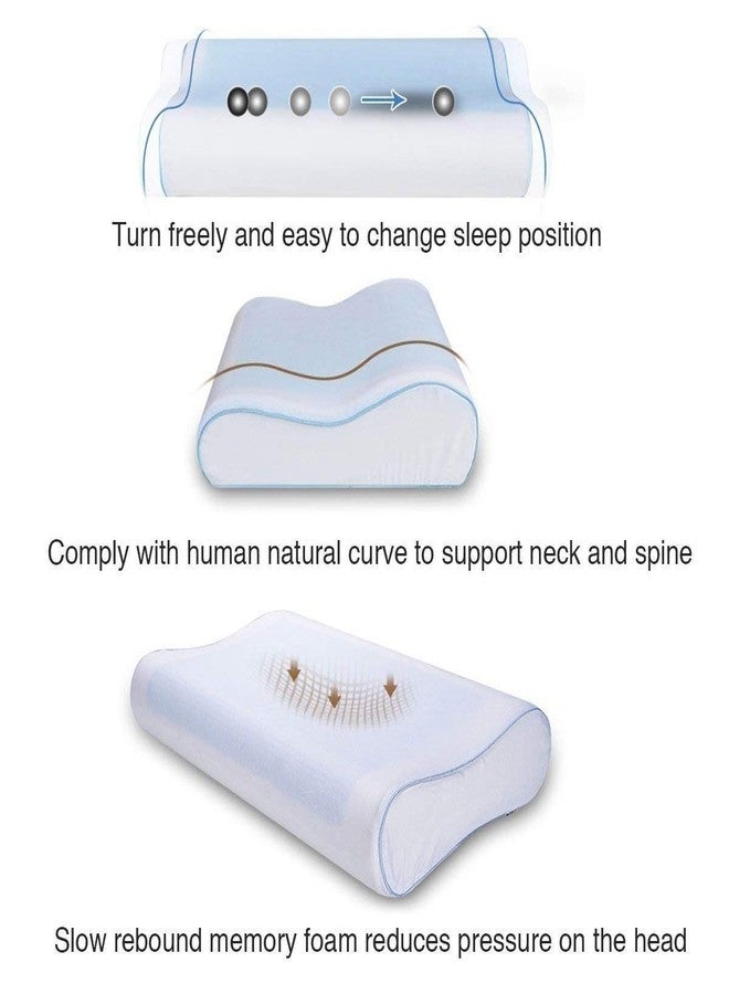 MDHL Cooling Gel Memory Foam Pillow, Cooling Technology for Neck Pain Relief & All-Night Comfort, Orthopedic Support Pillow for Side & Back Sleepers - Image 4