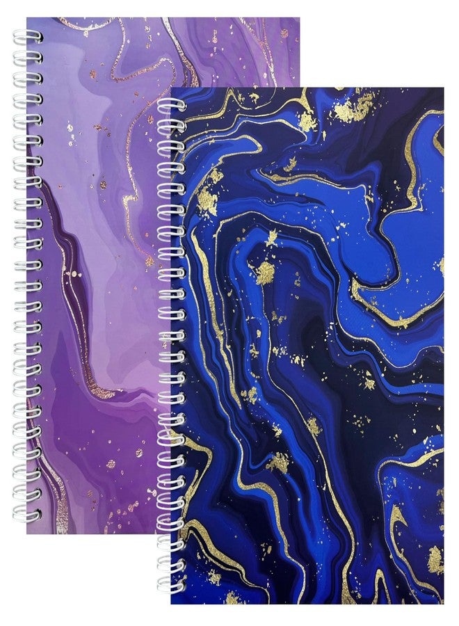 DHATMYC 2 Pack Reusable Sticker Book Collecting Album A5 Size 32+32 Sheets Release Paper Sticker Collection Storage Book for Adults Sticker Saver Holder Book (Blue+Purple) - Image 1