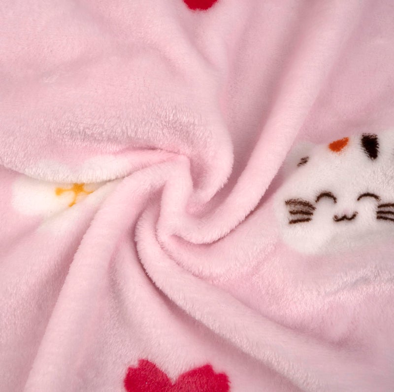 Uber World Newborn Baby Blanket Combo withhood/Infant AC Blanket/Baby Wrapper/Flannel Baby Blanket for 0-9 Months (70x70cm)/Pack of 3 - Image 3