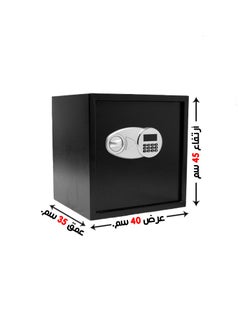 Luxury Fire-Resistant Digital Security Safe With Electronic Number Pad And Lock And Physical  Key 45*40*35 CM