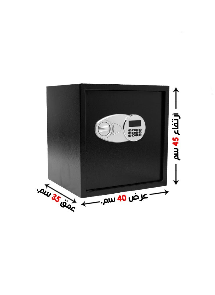 Generic - Luxury Fire-Resistant Digital Security Safe With Electronic Number Pad And Lock And Physical  Key 45*40*35 CM - Image 1
