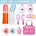 Rotatingpals 21 Pcs Baby Doll Accessories Baby Doll Diaper Bag Set with Accessories Include Diaper Disappearing Milk Bottles Pacifier Bib Feeding and Caring Set for Boys Girls Birthday Gifts - Image 4