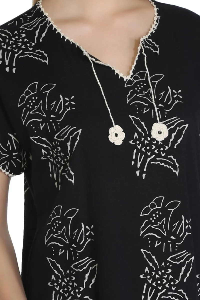 Eliş Şile Bezi Floral Print Dress