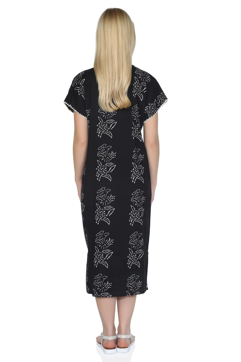 Eliş Şile Bezi Floral Print Dress