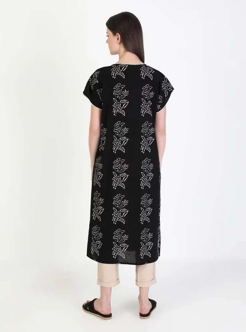 Eliş Şile Bezi Floral Print Dress