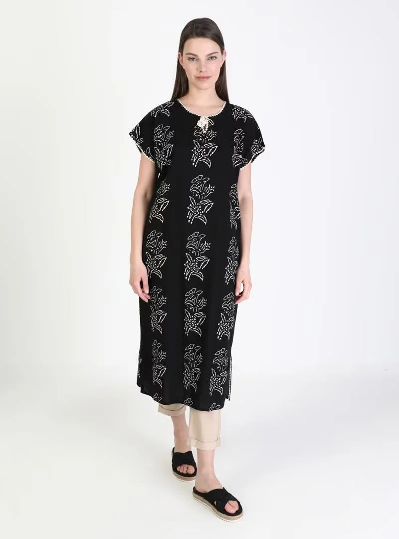 Eliş Şile Bezi Floral Print Dress