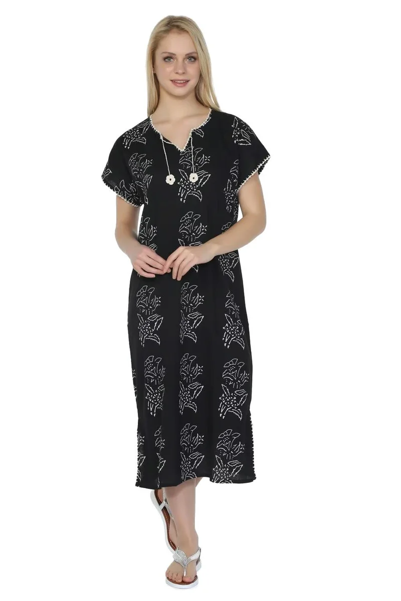 Eliş Şile Bezi Floral Print Dress