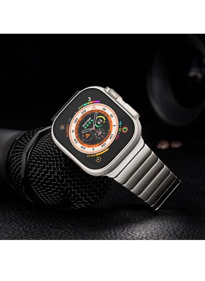 S-Color - Replacement Band For Apple Watch Series 1/2/3/4/5/6/7/8 ultra SE 42/44/45/49 mm Silver - Image 1
