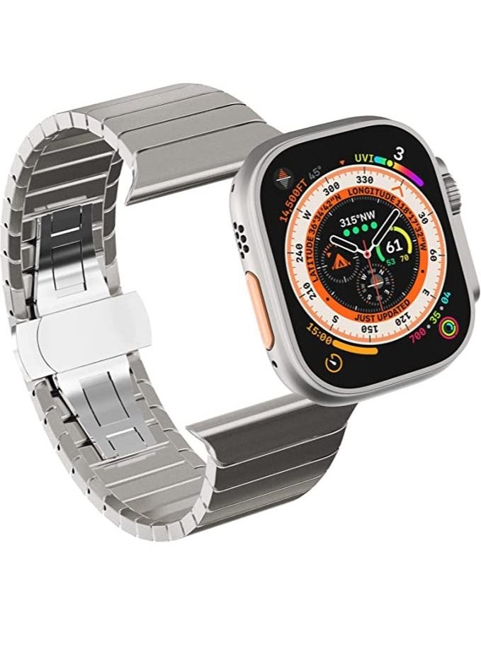 S-Color - Replacement Band For Apple Watch Series 1/2/3/4/5/6/7/8 ultra SE 42/44/45/49 mm Silver - Image 1