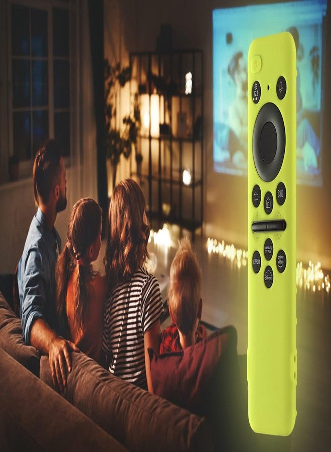 AKSHFETH Silicone Case for Samsung TV Remote 2023 Model BN59-01432a BN59-01432J Silicone Case Samsung Solar Cell 2023 8K Neo QLED HDR Smart TV Silicone Cover (Bright Green) - Image 5