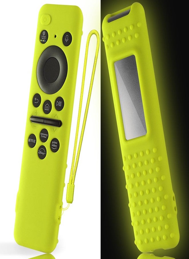 AKSHFETH Silicone Case for Samsung TV Remote 2023 Model BN59-01432a BN59-01432J Silicone Case Samsung Solar Cell 2023 8K Neo QLED HDR Smart TV Silicone Cover (Bright Green) - Image 1
