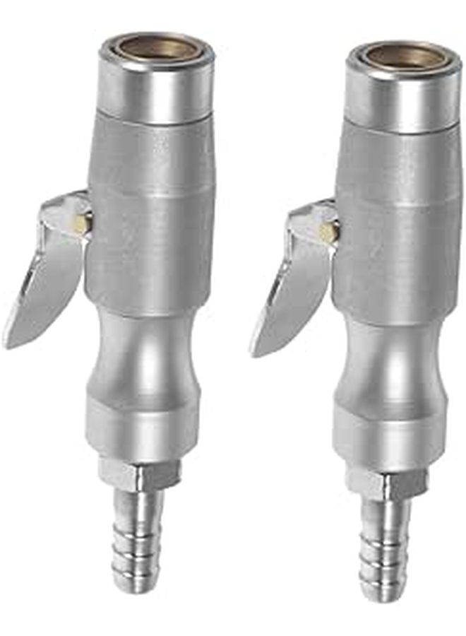 Patkau 2Pcs Self Locking Tire Air Chuck Quick Connect Copper Inflator Nozzle - Image 1