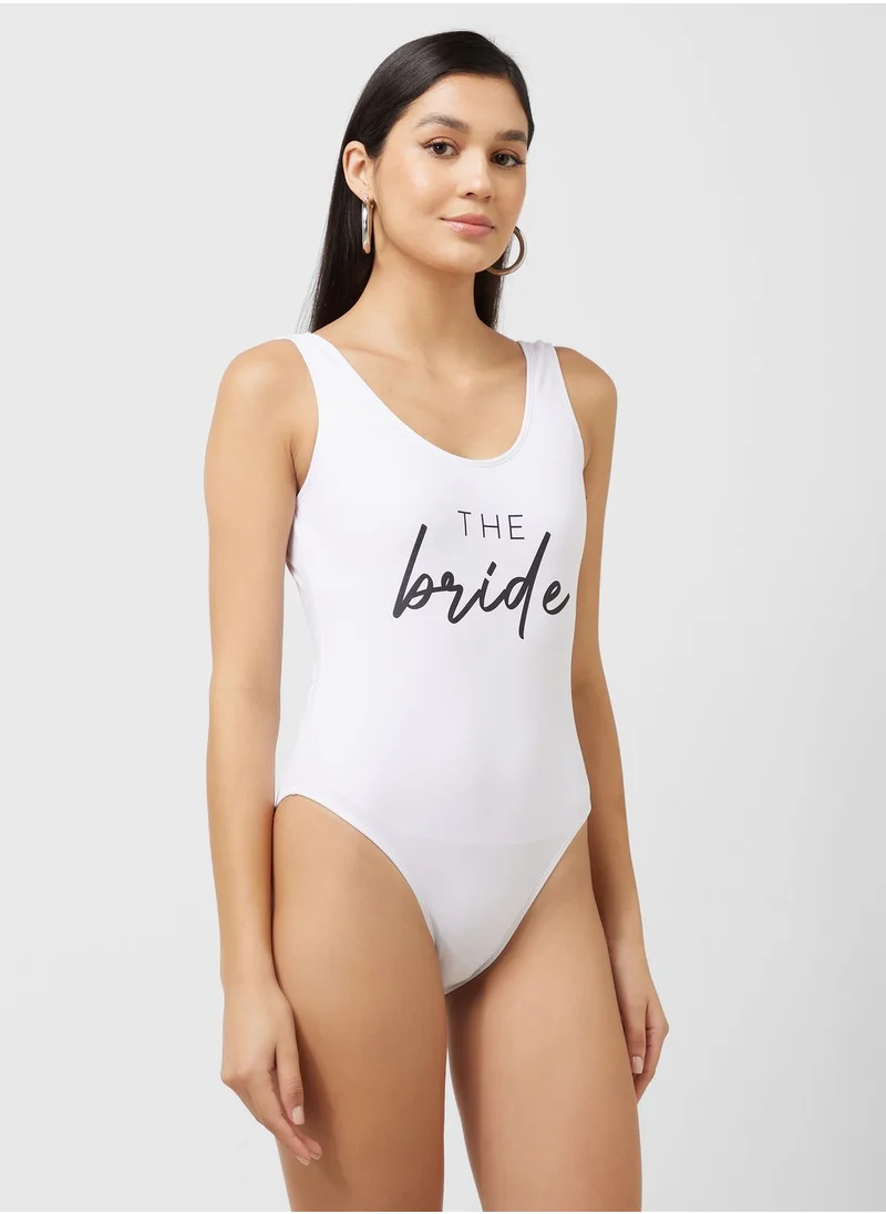 Ginger Ray Swimsuit - The Bride - White - M