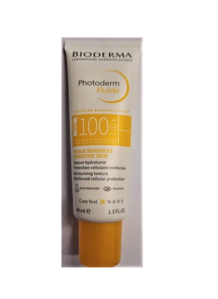 Bioderma Photoderm Fluide Max Spf100 Invisible Maximum Sensory Protection For Sensitive Skin 40ml  - Image 4