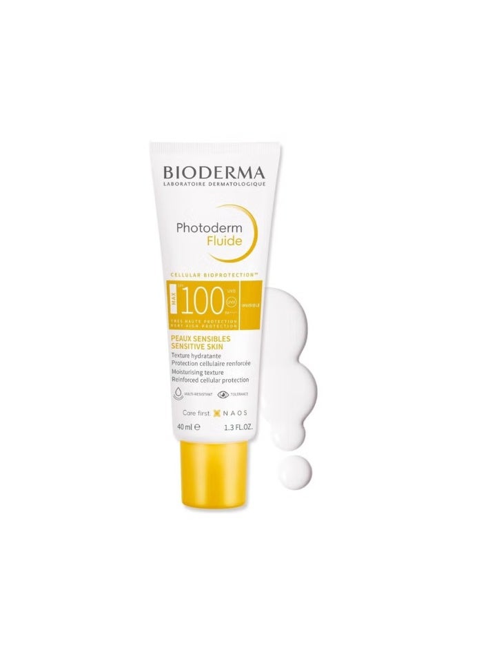 Bioderma Photoderm Fluide Max Spf100 Invisible Maximum Sensory Protection For Sensitive Skin 40ml  - Image 3