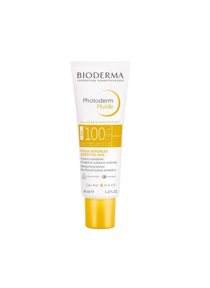 Bioderma Photoderm Fluide Max Spf100 Invisible Maximum Sensory Protection For Sensitive Skin 40ml  - Image 2