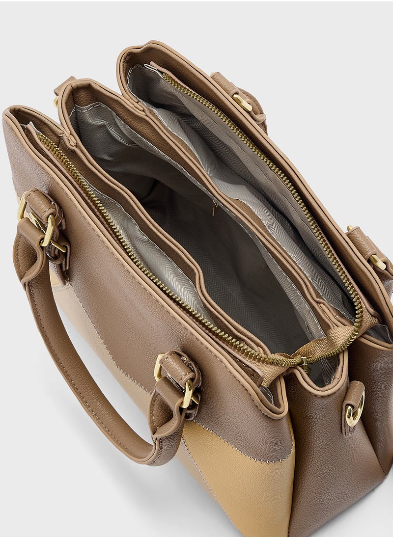 ELLA Color Block Satchel  - Image 5