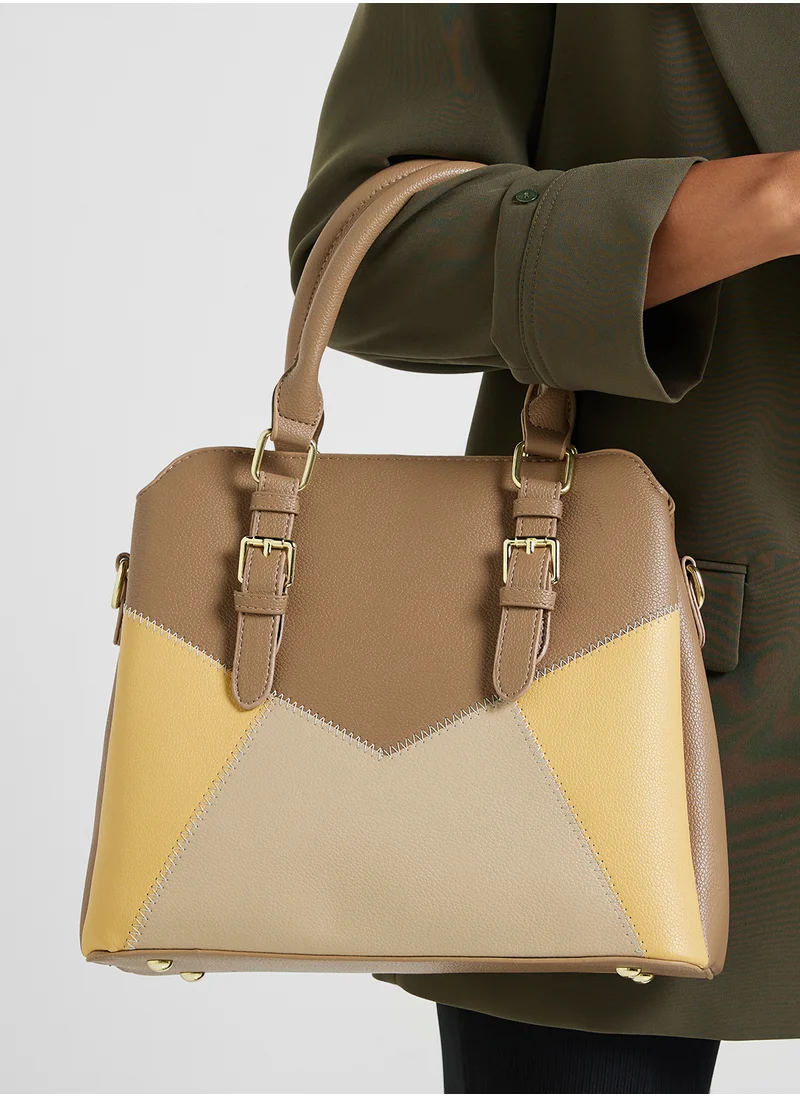 ELLA Color Block Satchel