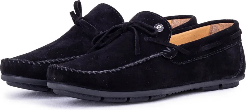 بيير كاردان Men's Nubuck Leather Tiesless Summer Shoes 10701