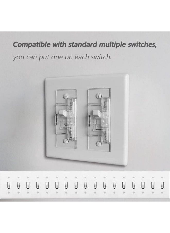 ILIVABLE - Light Switch Guard Ilivable Child Proof Wall Switch Plate Protects Your Lights Or Circuits From Being Accidentally Turned On Or Off By Children And Adults (Clear) - Image 1