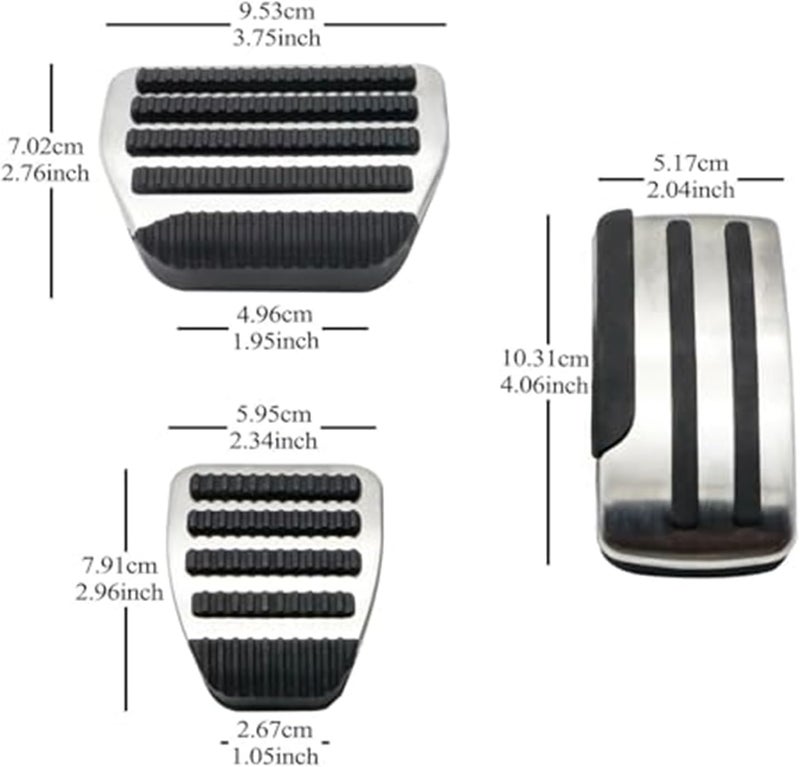 Wivplex Pedal Pad Set for Nissan Vehicles - Image 5