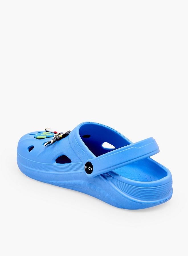 Aqua Boys Space Jibbitz Clogs - Image 5