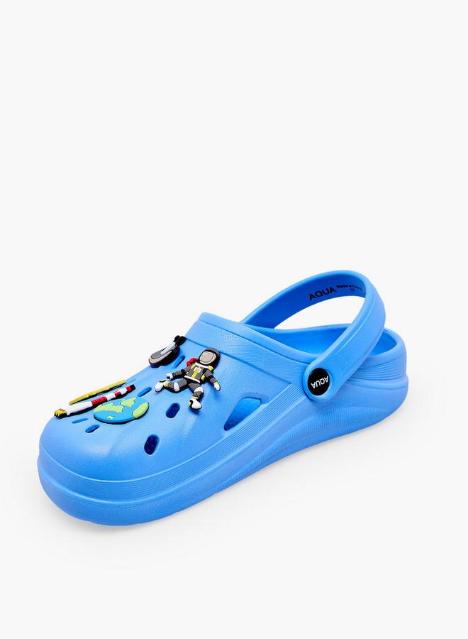 Aqua Boys Space Jibbitz Clogs - Image 4