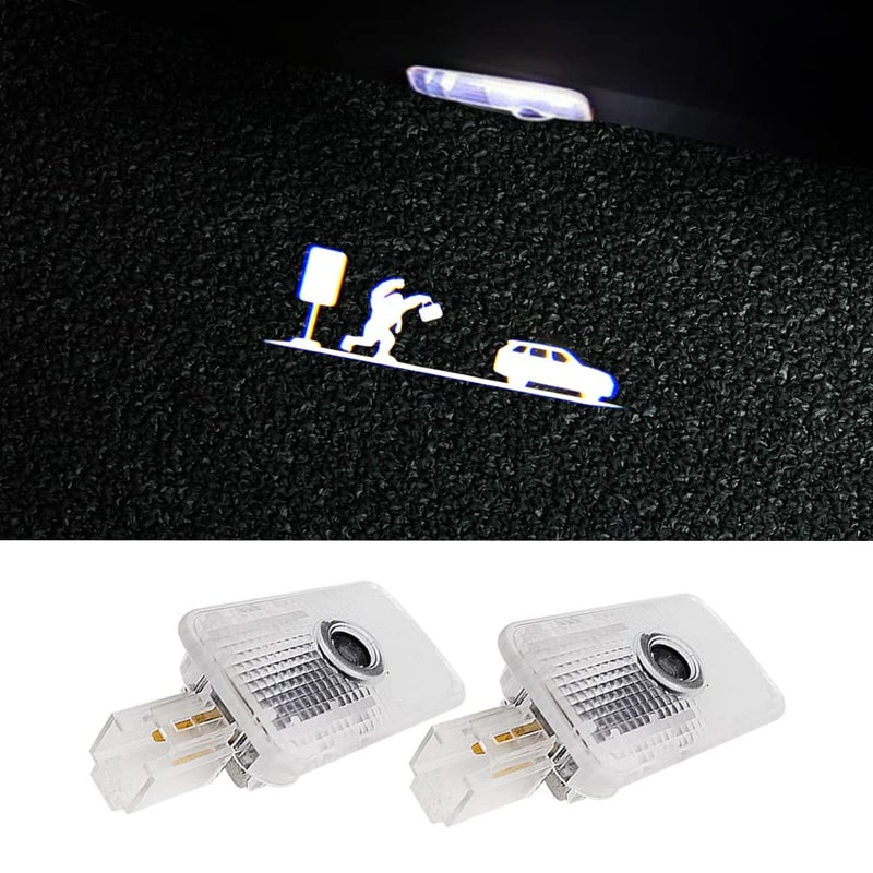 uunonaha 2 pcs LED Car Door Logo Lights Courtesy Projector Laser Welcome Light Ghost Shadow Puddle lamp Compatible with Forester Outback Legacy Car Accessories