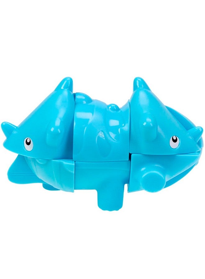 كيديتوس مكعب السرعة كيديتو ديناصور (ستيراكوصور) 2x2x3، لغز مكعب حيواني، لغز ديناصور ثلاثي الأبعاد، ألعاب تخفيف التوتر، ألعاب ألغاز للأطفال الصغار، ألعاب مونتيسوري للأطفال الصغار، أزرق - Image 5