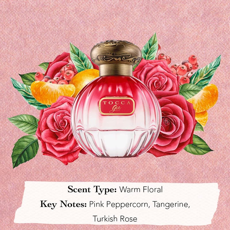 Tocca Women's Perfume, Gia Fragrance, 1.7oz (50 ml) - Warm Floral, Pink Peppercorn, Tangerine, Turkish Rose - Hand-Finished Bottle - Image 5